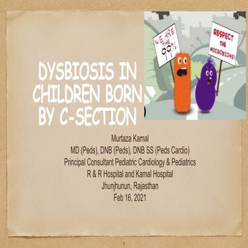 DYSBIOSIS IN CHILDREN BORN BY CAESAREAN SECTION
