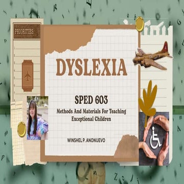 Understanding Dyslexia as a Learning Disorder