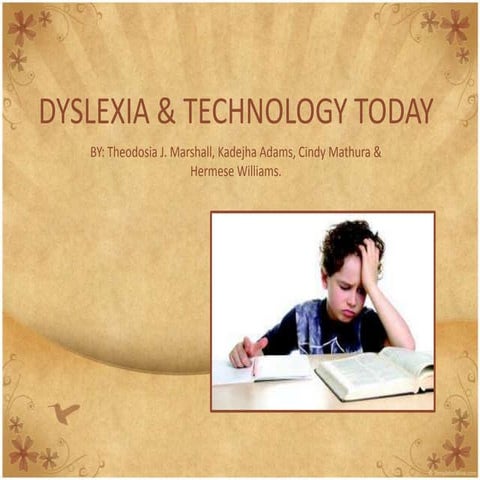 Dyslexia & technology