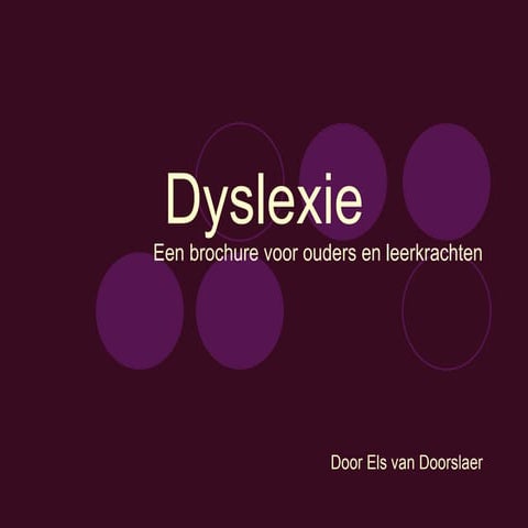 Dyslexie | PPT