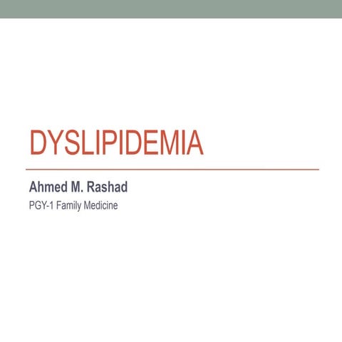 Dyslipidemia