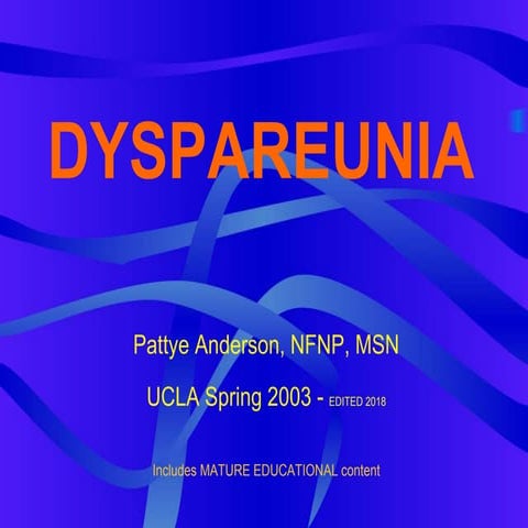 Dyspareunia - Anderson Consulting