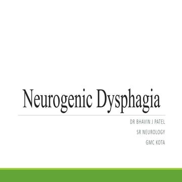 Dysphagia evaluation