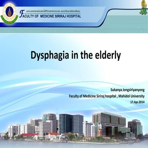 Dysphagia In The Elderly Apr2014 Present Pdf
