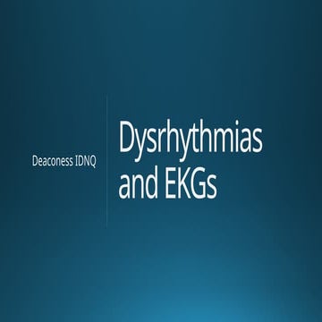 Junctional Rhythms - BMH/Tele | PPT