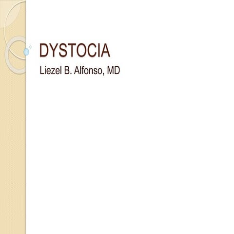 Dystocia