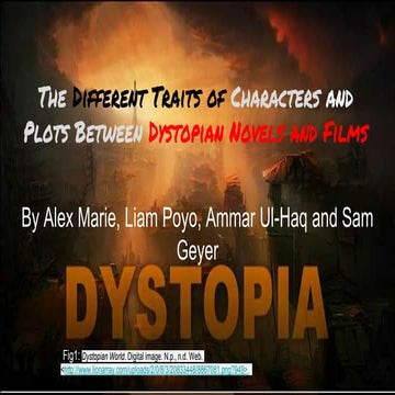 Dystopian art and literature D block