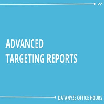 Datanyze Office Hours: Advanced Targeting Reports