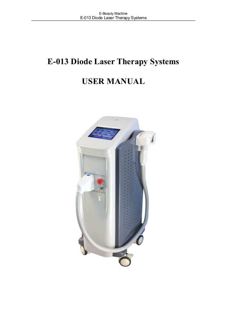 E 013 diode laser user manual