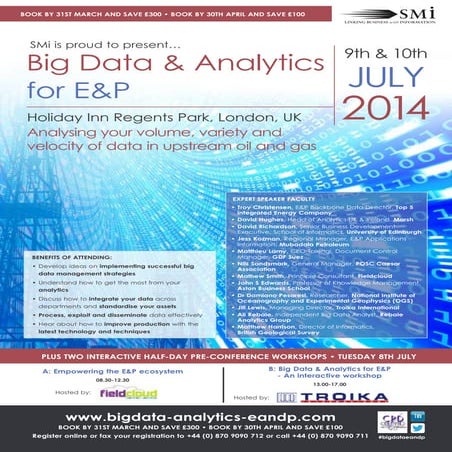 Big Data & Analytics for E&P conference