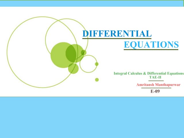 Differential Equations