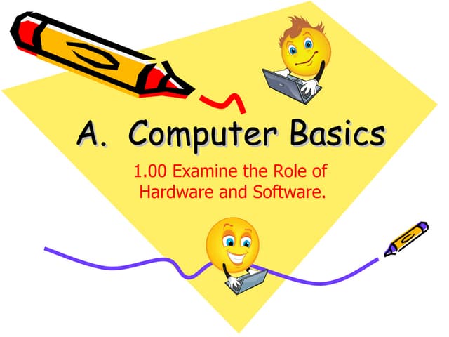 Computer Basic | PPT | Operating Systems | Computer Software and ...
