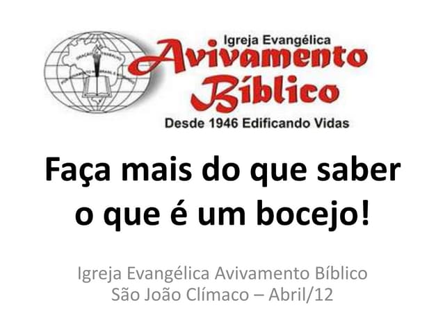 EBD - Faça mais do que saber o que e um bocejo