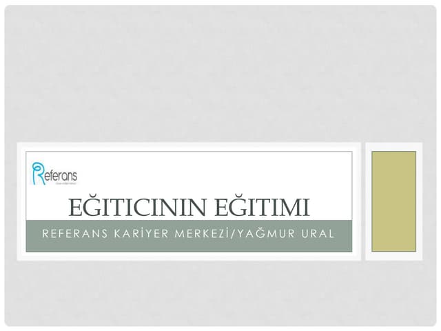 Eğiticinin Eğitimi