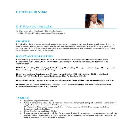 E.P Rietveld Nesiagho c.v. main