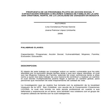 Propuesta de capacitacion | DOCX