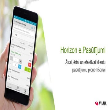 Horizon E. pasūtījumi - Ātrai, ērtai un efektīvai klientu pasūtījumu ...