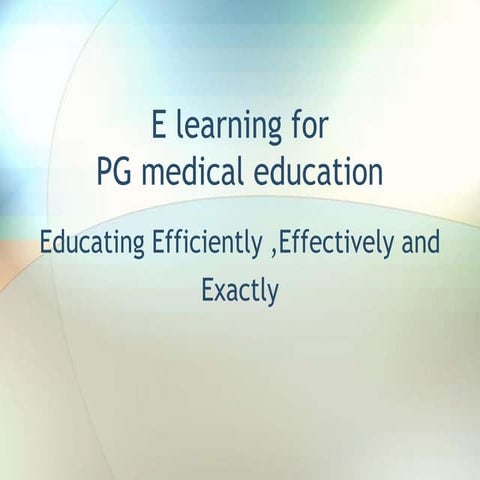 E learning for doctors