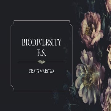 Environmental Studies Biodiversity