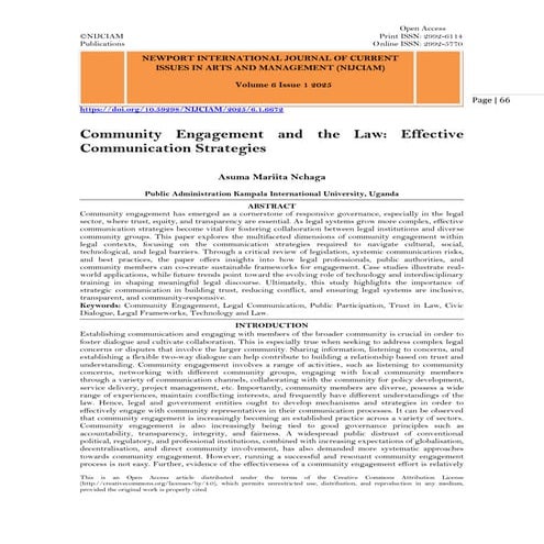 Community Engagement and the Law: Effective Communication Strategies ...