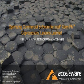 Optimizing Commercial Software for Intel Xeon Coprocessors: Lessons Learned