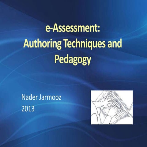 E assessment authoring 