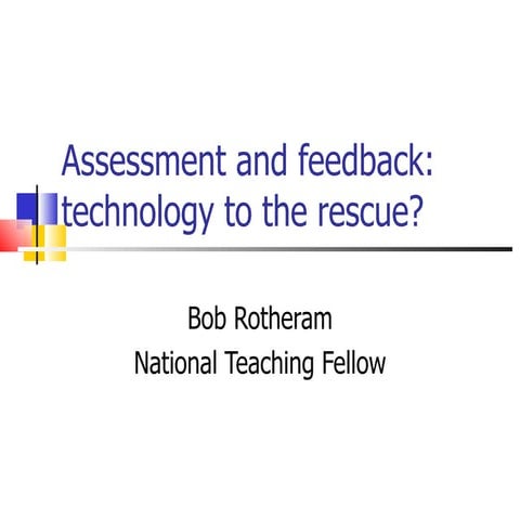 Eassessment Bob Rotheram