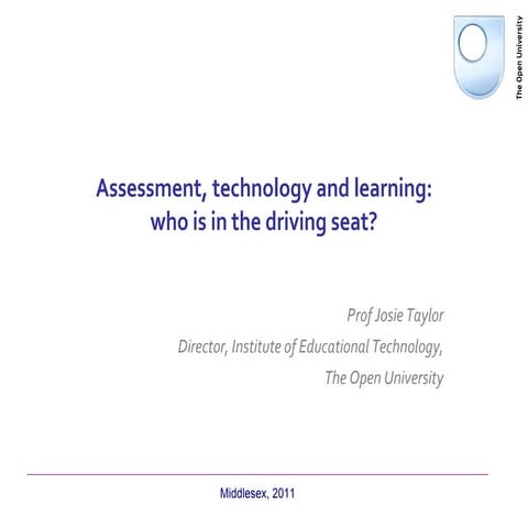 E assessment Josie Taylor