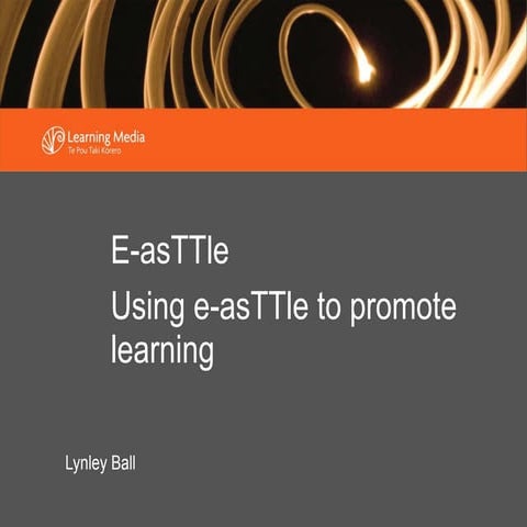 e-asTTle Staff Meeting PowerPoint