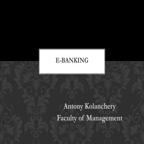 E banking Services | PPSX