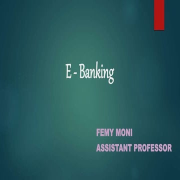 E banking | PPTX