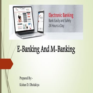 E banking and M-banking