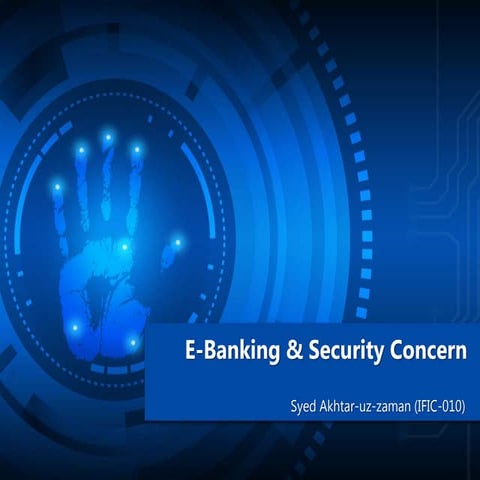 E banking &amp; security concern