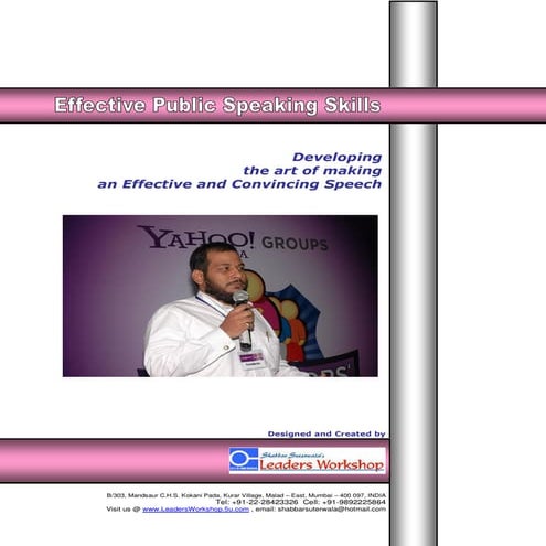 E  Book On  Public  Speaking By  Shabbar  Suterwala  Leaders  Wor…