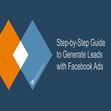 [E book] Step-by-Step Guide to Lead Generation Using Facebook Ads