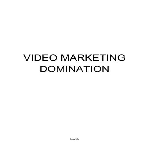 video marketing domination