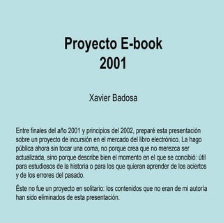 Proyecto E-book 2001
