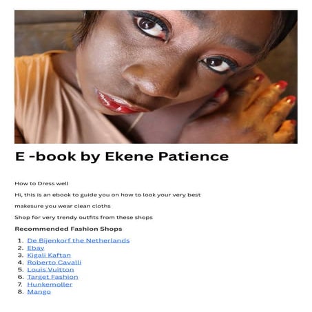 e- book by Ekene Patience Trendy fashion