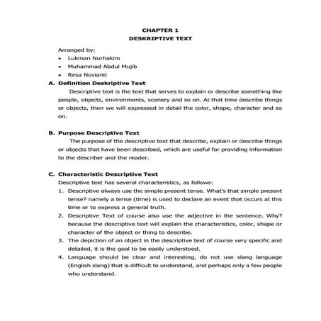 Kumpulan Teks dalam Bahasa Inggris