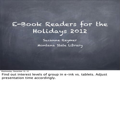 E book readers 2012