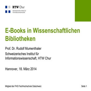 E-Books in Wissenschaftlichen Bibli...