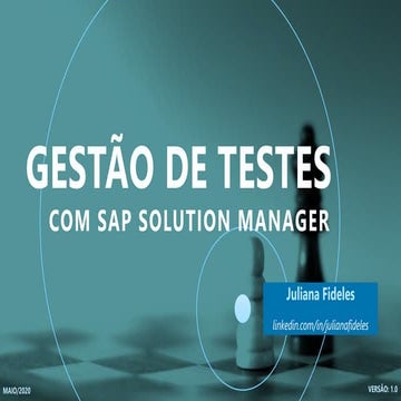 E-book SAP Solman 7.2 - Gestão de Testes com SAP Solution Manager