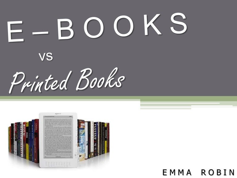 eBooks vs Printed Books