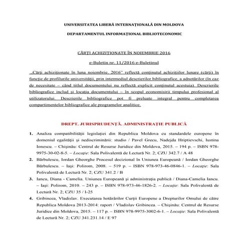 E-buletin noiembrie 2016