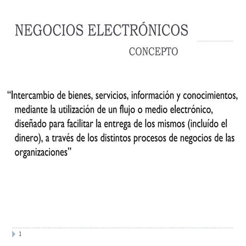 NEGOCIOS ELECTRONICOS