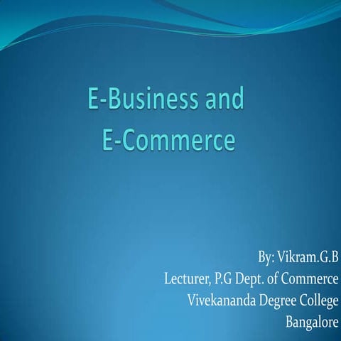 E business and