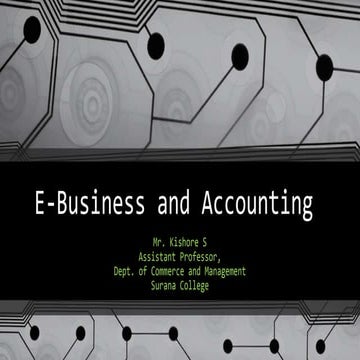 E business and accounting