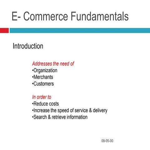 E  business fundamentals