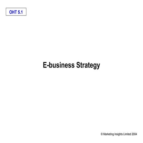 E business strategy