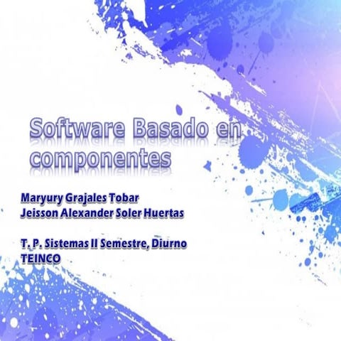 Software basado en Componentes